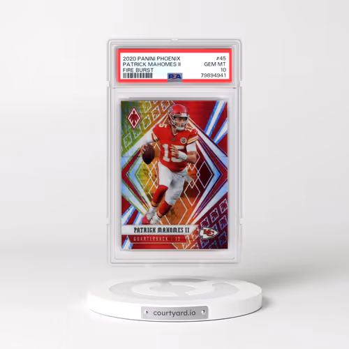 2020 Panini Phoenix #45 Patrick Mahomes II - Fire Burst (PSA 10 GEM MINT)