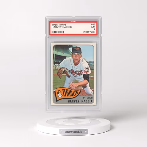 1965 Topps #67 Harvey Haddix (PSA 7 NM)
