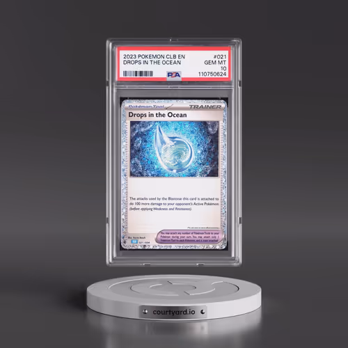 2023 Pokémon Clb-Trading Card Game Classic Blastoise & Suicune EX Deck #021 Drops in the Ocean (PSA