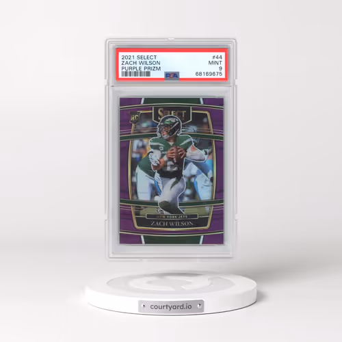 2021 Panini Select #44 Zach Wilson - Purple Prizm (PSA 9 MINT)
