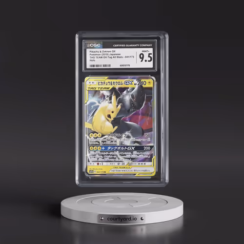 2019 Tag Team GX: Tag All Stars #041/173 Pikachu & Zekrom GX - Holo (CGC 9.5 MINT+)