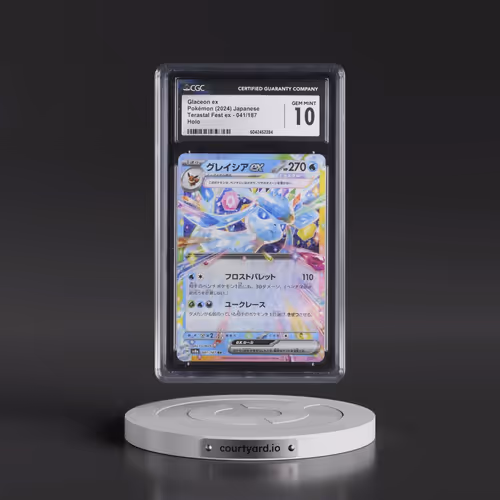 2024 Pokémon Sv8a-Terastal Fest EX #041 Glaceon EX - Holo (CGC 10 GEM MINT)