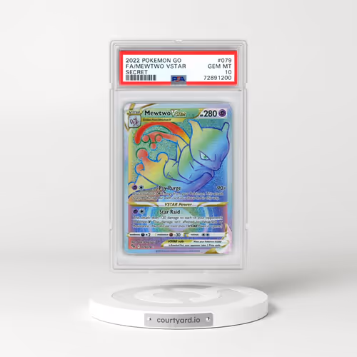 2022 Pokémon Go #079 Mewtwo Vstar - Full Art Secret (PSA 10 GEM MINT)