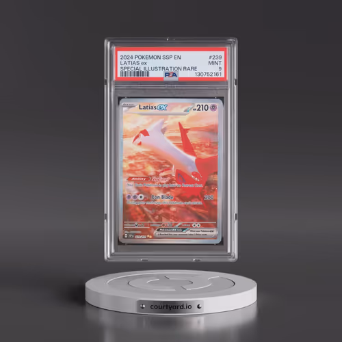 2024 Pokémon Ssp EN-Surging Sparks #239 Latias EX - Holo Special Illustration Rare (PSA 9 MINT)