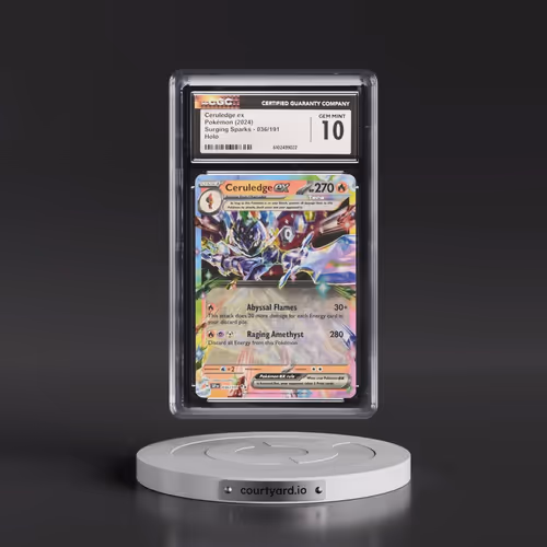 2024 Pokémon Ssp EN-Surging Sparks #036 Ceruledge EX - Holo (CGC 10 GEM MINT)