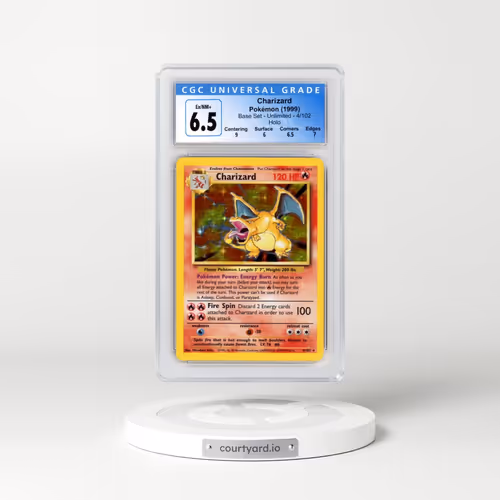1999 Base Set #4/102 Charizard - Holo (CGC 6.5 EX-NM+)