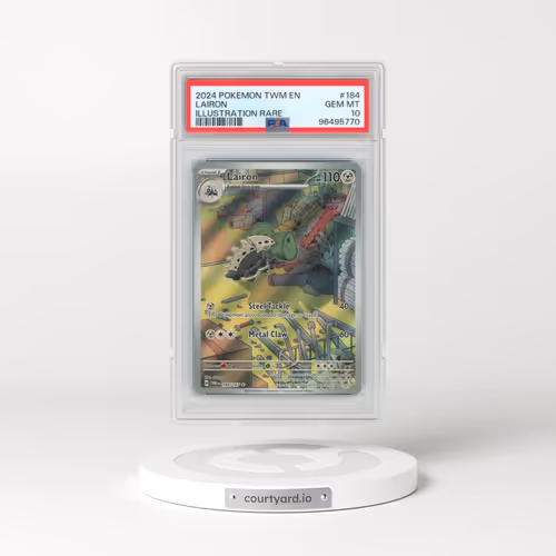2024 Pokémon Twm EN-Twilight Masquerade #184 Lairon - Illustration Rare (PSA 10 GEM MINT)