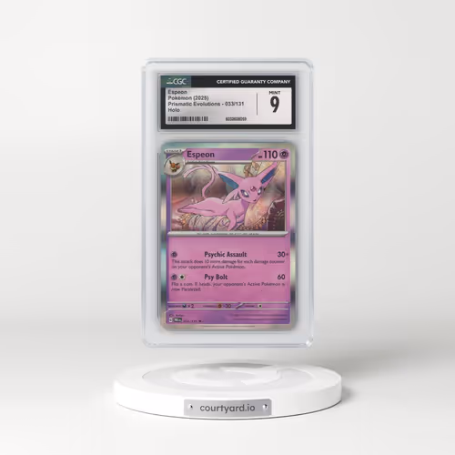 2025 Prismatic Evolutions - PRE EN #033/131 Espeon - Holo (CGC 9 MINT)
