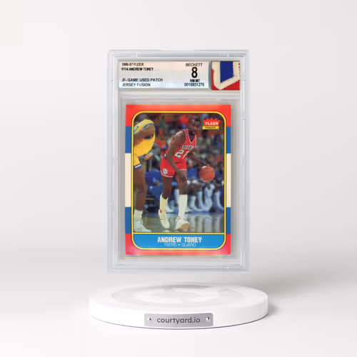 1986 Fleer #114 Andrew Toney (BGS 8 NM-MT)