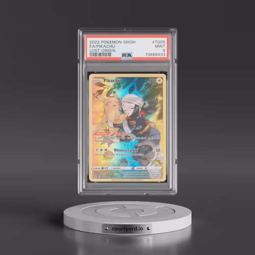 2022 Pokémon Sword & Shield Lost Origin #TG05 Pikachu - Full Art (PSA 9 MINT)