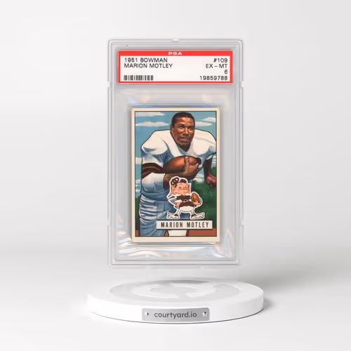1951 Bowman #109 Marion Motley (PSA 6 EX-MT)