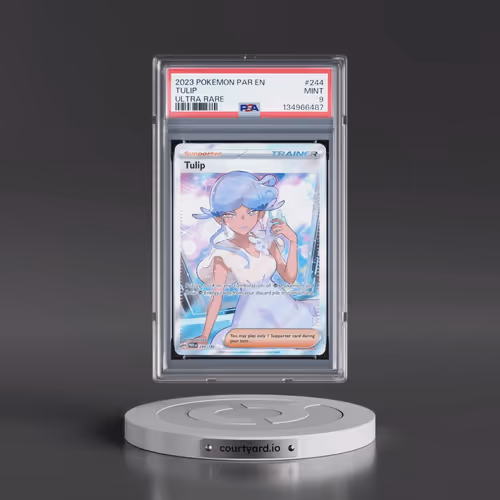 2023 Pokémon Par EN-Paradox Rift #244 Tulip - Ultra Rare (PSA 9 MINT)