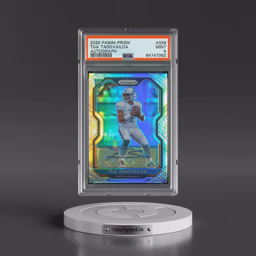 2020 Panini Prizm #339 Tua Tagovailoa - Autograph (PSA 9 MINT)
