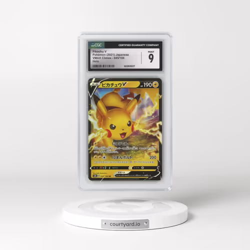 2021 VMAX Climax #045/184 Pikachu V - Holo (CGC 9 MINT)