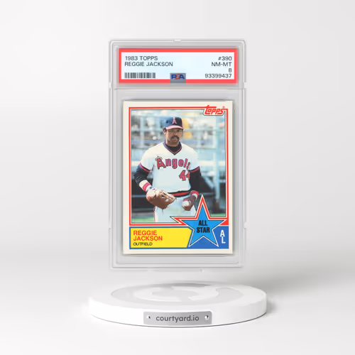 1983 Topps #390 Reggie Jackson (PSA 8 NM-MT)