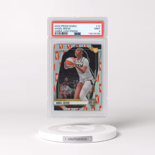 2024 Panini Prizm WNBA #10 Angel Reese - WNBA Logo Prizm (PSA 9 MINT)