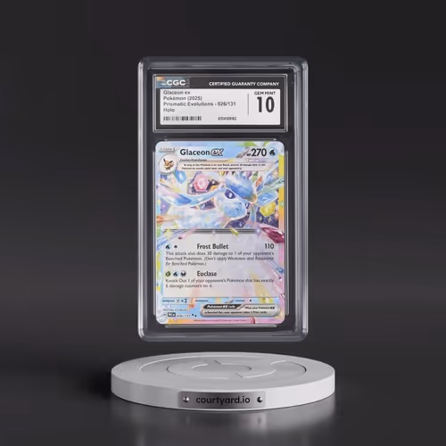 2024 Prismatic Evolutions - PRE EN #026/131 Glaceon ex - Holo (CGC 10 GEM MINT)