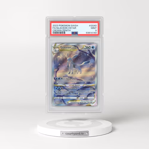 2023 Pokémon Sword and Shield Crown Zenith #GG40 Glaceon Vstar - Full Art (PSA 9 MINT)