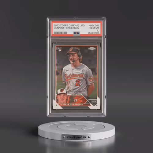 2023 Topps Chrome Update #USC208 Gunnar Henderson (PSA 10 GEM MINT)
