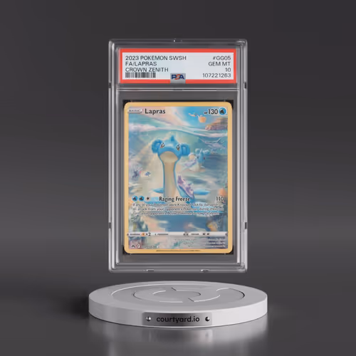 2023 Pokémon Sword and Shield Crown Zenith #GG05 Lapras - Full Art (PSA 10 GEM MINT)