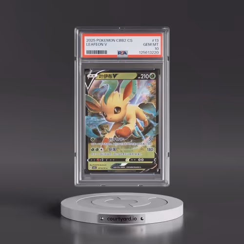 2025 Pokémon Simplified CBB2 C-Gem Pack Vol 2 #13 Leafeon V - Holo (PSA 10 GEM MINT)
