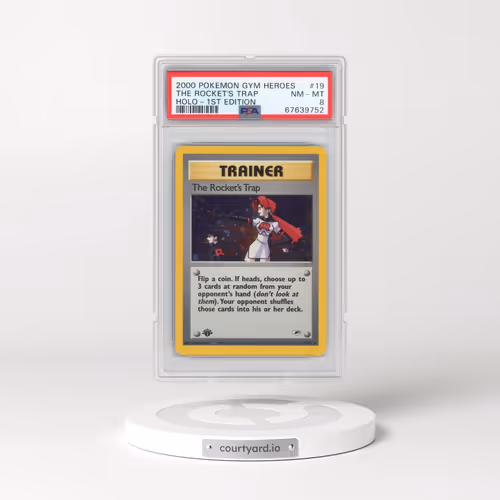 2000 Pokémon Gym Heroes #19 The Rocket's Trap - 1st Edition Holo (PSA 8 NM-MT)