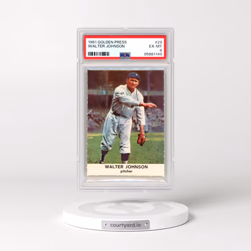 1961 Golden Press #29 Walter Johnson (PSA 6 EX-MT)