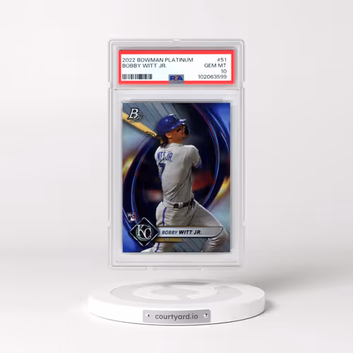 2022 Bowman Platinum #51 Bobby Witt Jr. (PSA 10 GEM MINT)