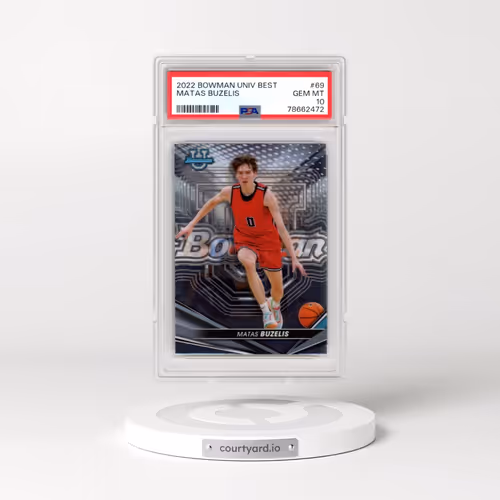 2022 Bowman University Best #69 Matas Buzelis (PSA 10 GEM MINT)
