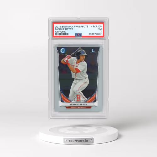 2014 Bowman Prospects #BCP109 Mookie Betts - Chrome (PSA 7 NM)
