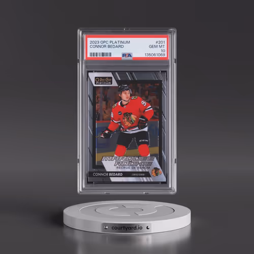 2023 Upper Deck O-Pee-Chee Platinum #201 Connor Bedard (PSA 10 GEM MINT)