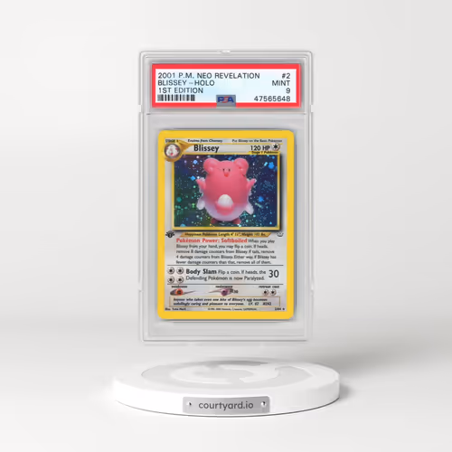 2001 Pokémon Neo Revelation #2 Blissey - 1st Edition Holo (PSA 9 MINT)