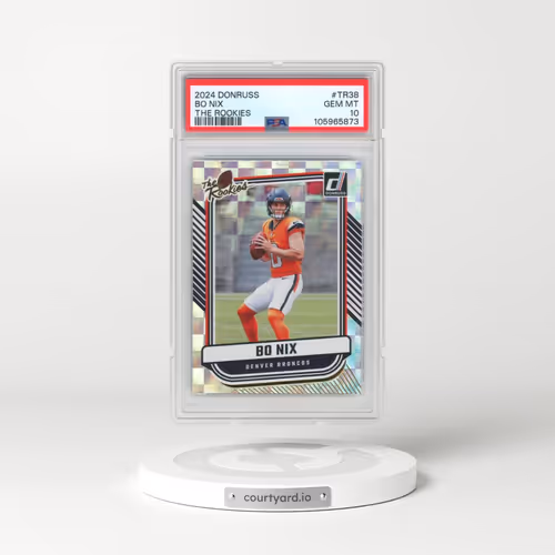 2024 Panini Donruss the Rookies #TR38 Bo Nix (PSA 10 GEM MINT)