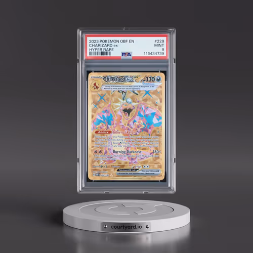 2023 Pokémon Obf EN-Obsidian Flames #228 Charizard EX - Holo Hyper Rare (PSA 9 MINT)