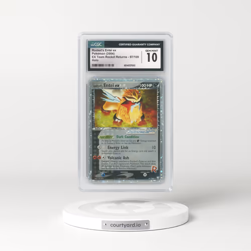 2004 EX Team Rocket Returns #97/109 Rocket's Entei ex - Holo (CGC 10 GEM MINT)