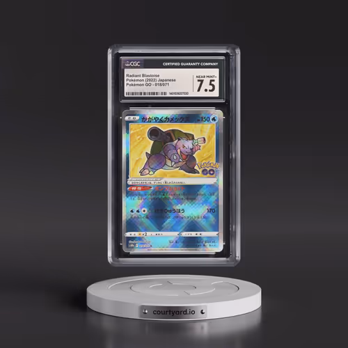 2022 Pokémon GO #018/071 Radiant Blastoise - Holo (CGC 7.5 NM+)