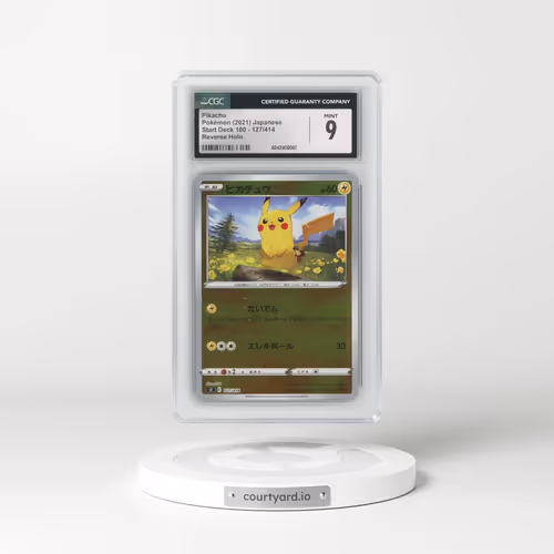 2021 Start Deck 100 #127/414 Pikachu - Reverse Holo (CGC 9 MINT)