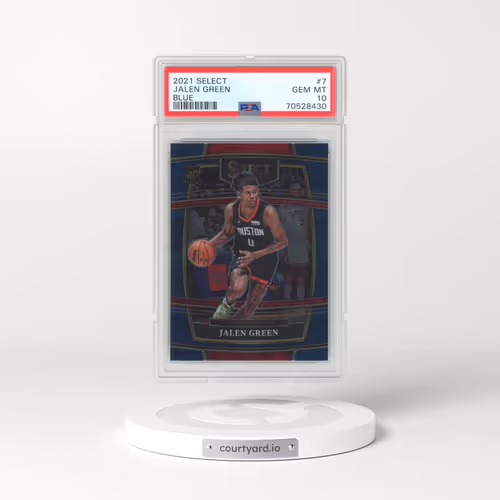 2021 Panini Select #7 Jalen Green - Blue (PSA 10 GEM MINT)