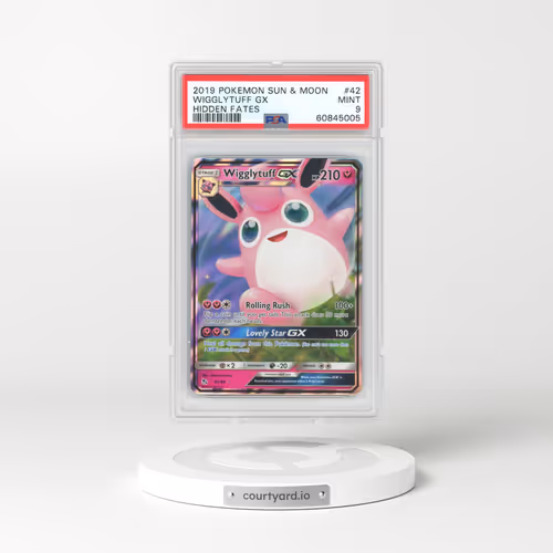 2019 Hidden Fates #42 Wigglytuff GX - Full Art Holo (PSA 9 MINT)