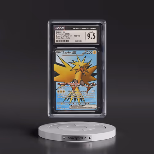2023 Scarlet & Violet 151 - MEW EN #192/165 Zapdos ex - Ultra Rare Holo (CGC 9.5 MINT+)