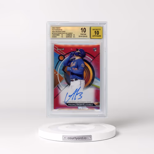 2023 Finest Autographs Red Refractors #FAFA Francisco Alvarez (BGS 10 PRISTINE)