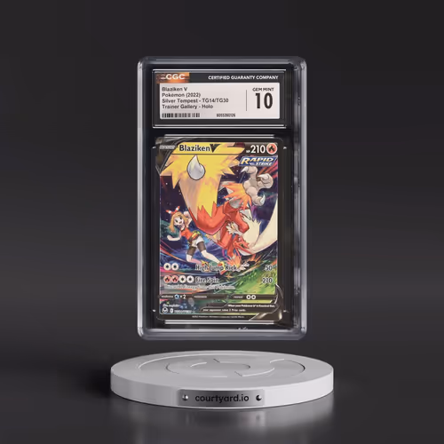 2022 Silver Tempest #TG14/TG30 Blaziken V - Trainer Gallery Holo (CGC 10 GEM MINT)