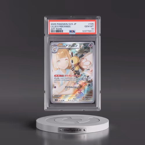 2025 Pokémon SV9-Battle Partners #105 Lillie's Ribombee - Art Rare (PSA 10 GEM MINT)