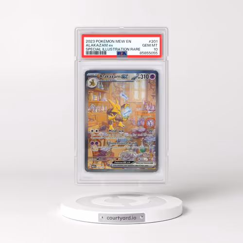 2023 Pokémon Mew EN-151 #201 Alakazam EX - Holo Special Illustration Rare (PSA 10 GEM MINT)