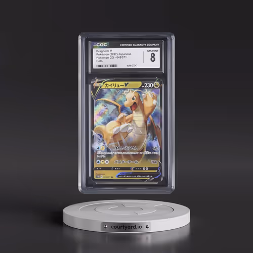 2022 Pokémon GO #049/071 Dragonite V - Holo (CGC 8 NM-MT)