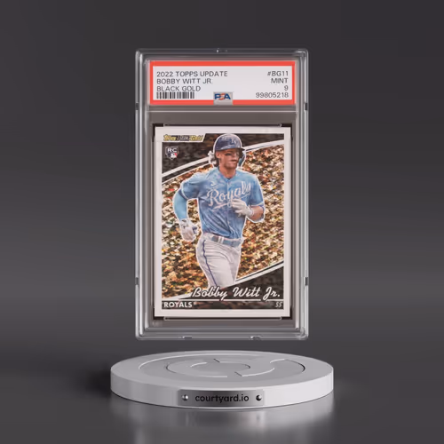 2022 Topps Update Black Gold #BG11 Bobby Witt Jr. (PSA 9 MINT)