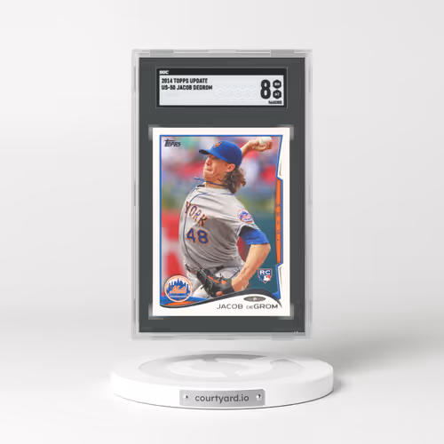 2014 Topps Update #US50 Jacob DeGrom - Throwing (SGC 8 NM-MT)