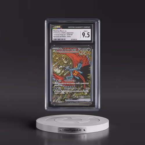 2024 High Class Pack: Terastal Fest ex - sv8a #218/187 Roaring Moon ex - Special Art Rare Holo (CGC