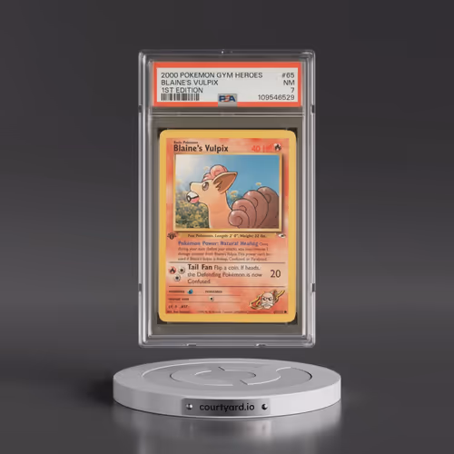2000 Pokémon Gym Heroes #65 Blaine's Vulpix - 1st Edition (PSA 7 NM)
