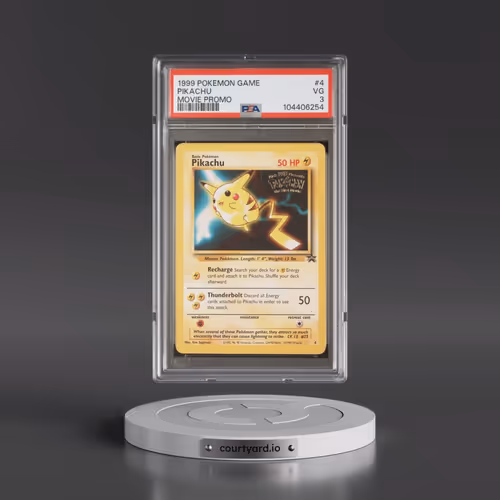 1999 Pokémon Game Movie #4 Pikachu - Movie Promo (PSA 3 VG)
